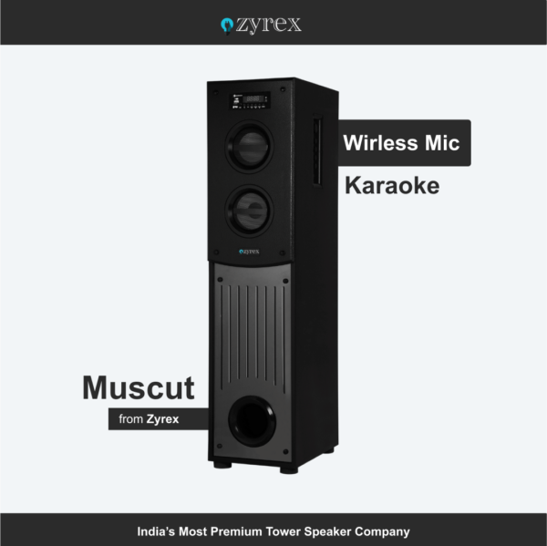 ZyrexMuscut005 Zyrex Muscut Tower Speaker