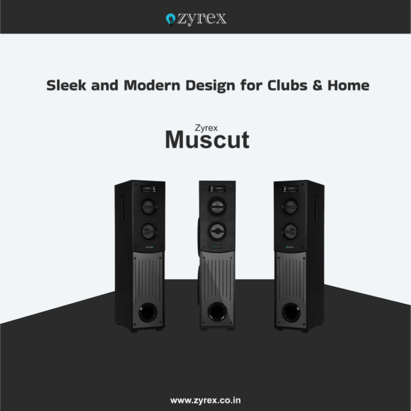 ZyrexMuscut006 Zyrex Muscut Tower Speaker